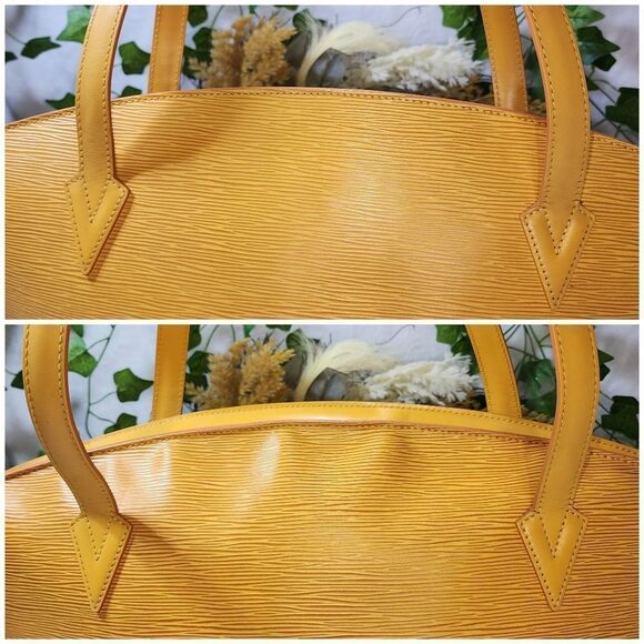 Louis Vuitton Epi Saint Jacques Yellow Bag with Dust Bag PRISTINE CONDITION - Picture 8 of 17